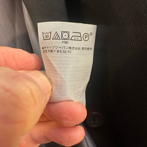 EUC Banana Republic Factory Sz 2 Small Black Blazer 2 Button Poly Rayon Womens - Picture 14 of 14